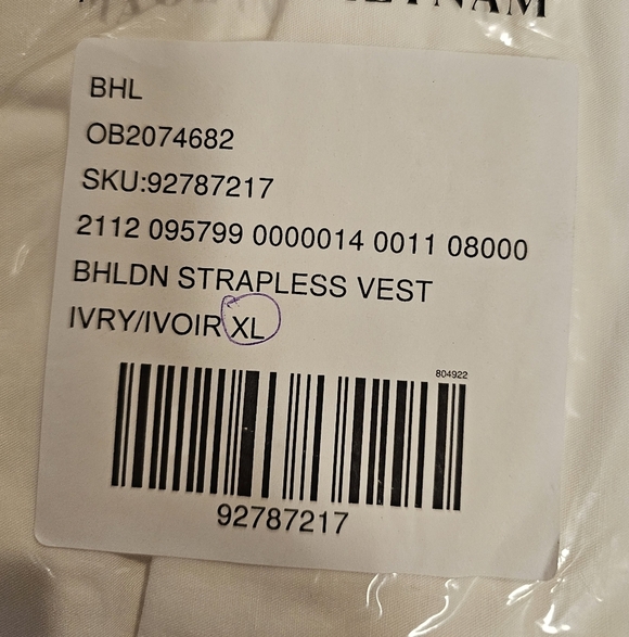 BHLDN Women's IVORY Strapless Vest Mini Dress, Wedding Bridal Shower - Picture 13 of 16